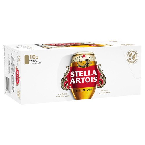 Stella Artois Belgian Lager Beer Cans