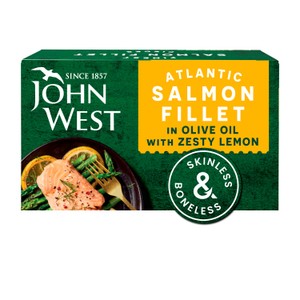 John West Atlantic Salmon Fillet in Olive Oil with Zesty Lemon 115g
