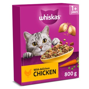 Whiskas 1+ Adult Dry Cat Food Chicken