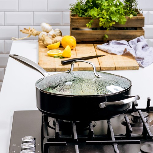 GreenPan Copenhagen Aluminium Non-Stick 28cm, 4.3 Litre Skillet with lid