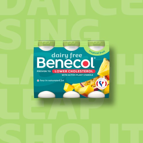 Benecol Cholesterol Lowering Yoghurt Drink Dairy Free Tropical
