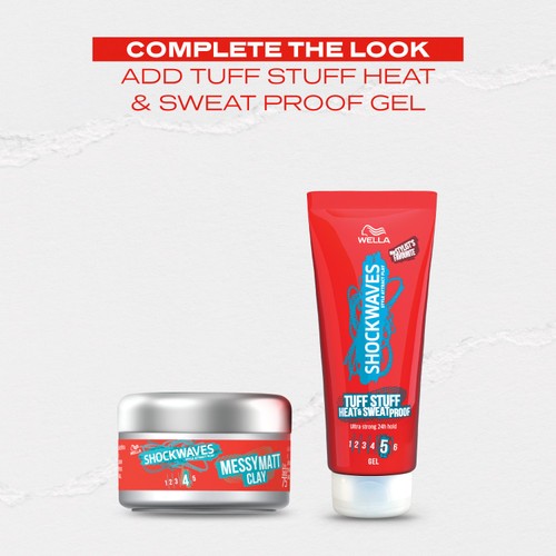 Wella Shockwaves Messy Matte Clay