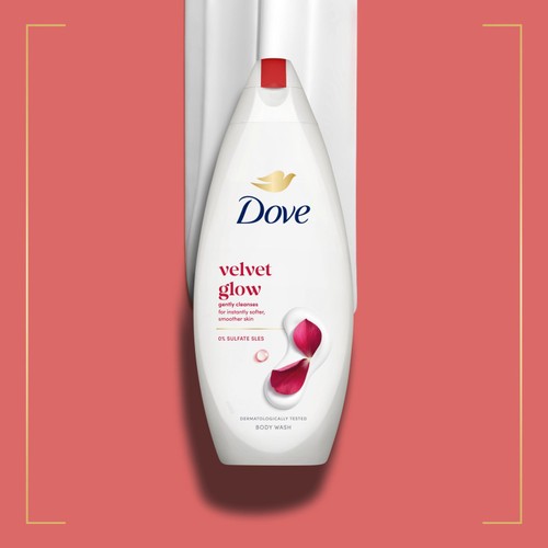 Dove Velvet Glow Body Wash Shower Gel