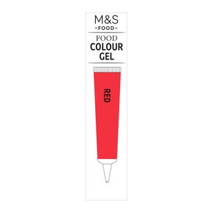 M&S Red Food Colouring Gel