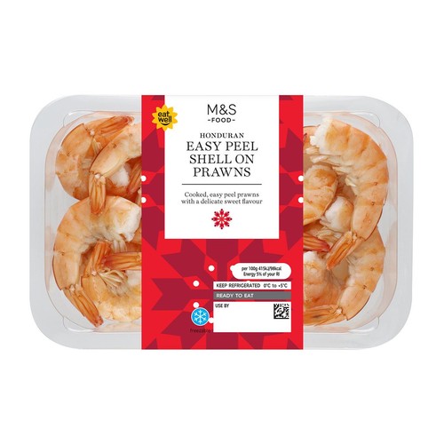 M&S Easy Peel Shell On Honduran Prawns