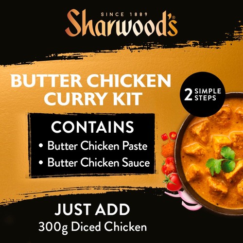 Sharwood's Butter Chicken Indian Curry Sauce Kit