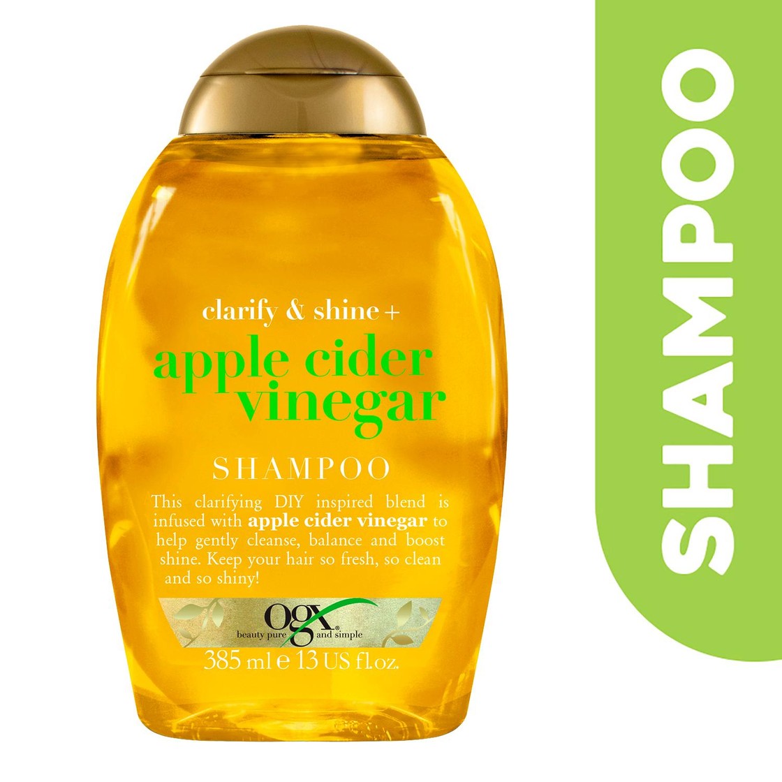 OGX Clarify & Shine+ Apple Cider Vinegar pH Balanced Shampoo - Ocado