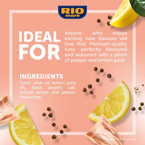 Rio Mare Tuna with Lemon and Black Pepper