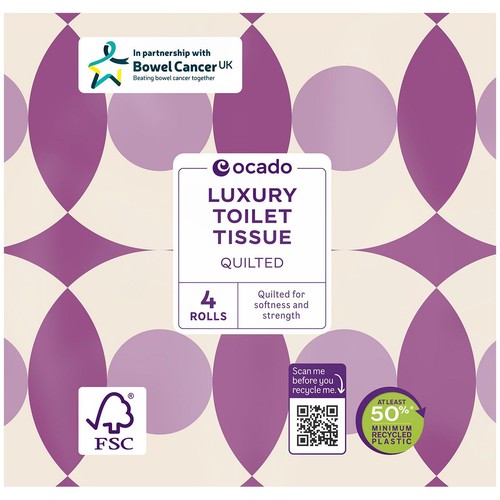 Ocado Luxury Quilted Toilet Tissue