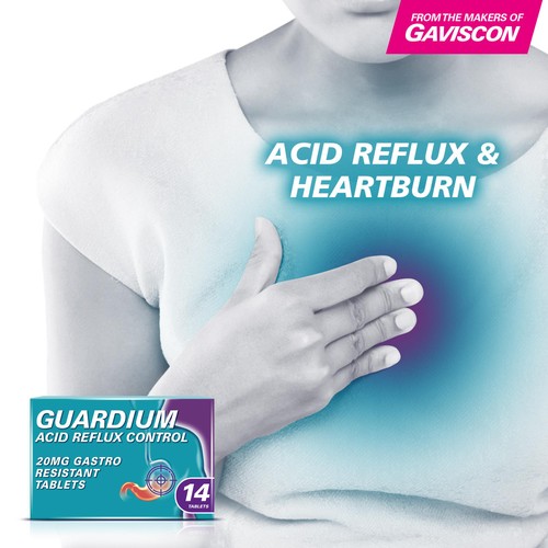 Guardium Acid Reflux Control Tabs Heartburn Indigestion