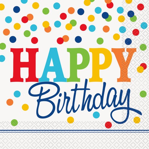Happy Birthday Paper Napkins