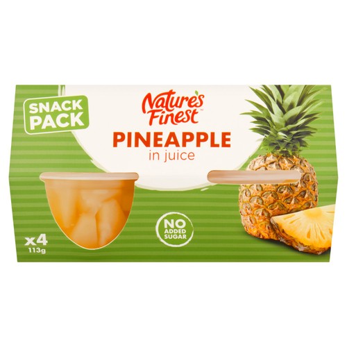 Nature's Finest Fruit Pots Pineapple in Juice