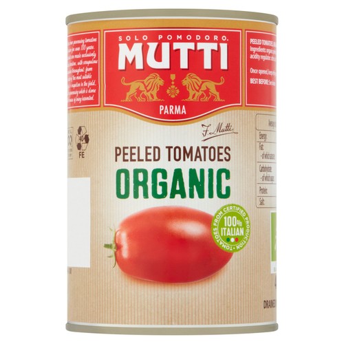 Mutti Organic Peeled Plum Italian Tomatoes 