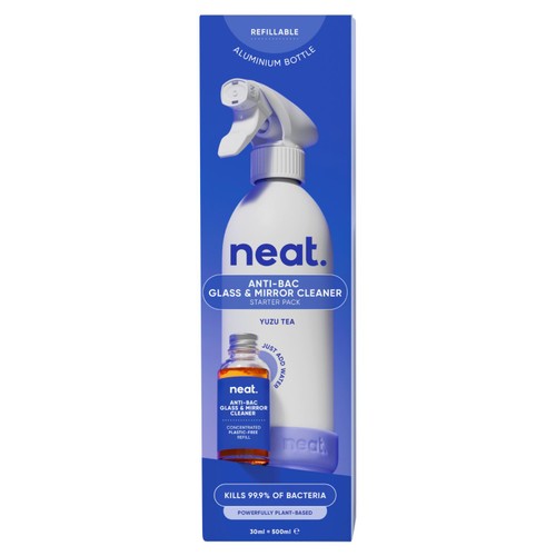 Neat Anti-Bac Glass Cleaner Refill Starter Pack Yuzu Tea