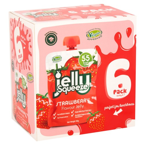 Jelly Squeeze Strawberry Jelly Pouch Multipack
