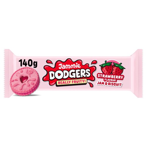 Jammie Dodgers Really Fruity Strawberry Flavour Biscuits