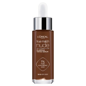 L'Oreal Paris True Match Plumping Tinted Skin Serum, 10-12 Very Deep