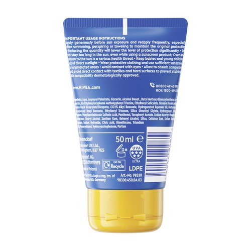 NIVEA SUN Kids Protect & Care SPF 50+ Sun Cream Pocket Size