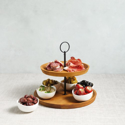 Artesa Two Tier Serving Set 25x24cm Ocado