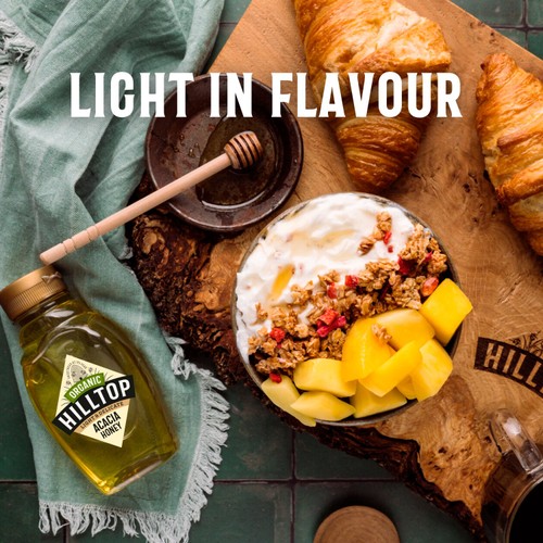 Hilltop Honey Organic Acacia Squeezy