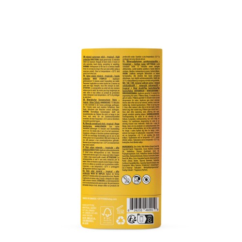 ATTITUDE Sunly - Sunscreen Stick - Tropical - 30 SPF
