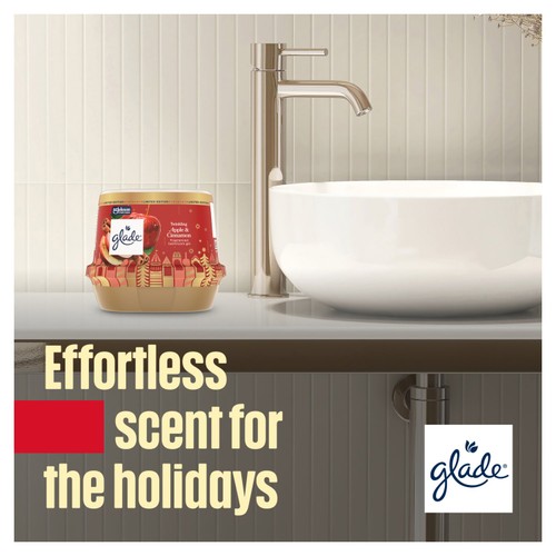 Glade Bathroom Gel Air Freshener Twinkling Apple & Cinnamon