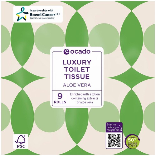 Ocado Luxury Aloe Vera Toilet Tissue
