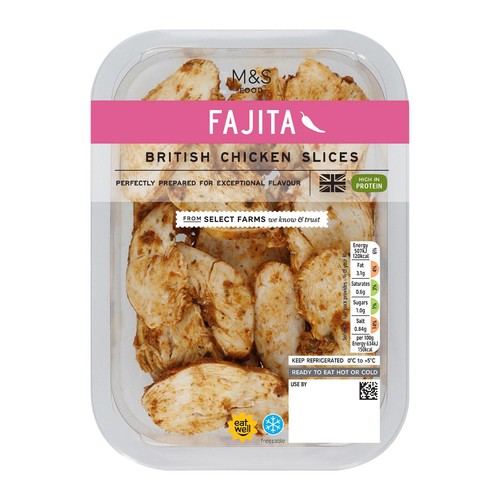 M&S Fajita Chicken Breast Slices