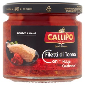 Callipo Yellowfin Tuna with Nduja in Olive Oil Jar