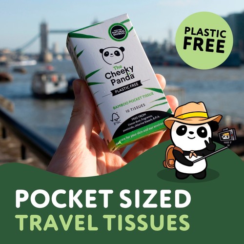 Cheeky Panda Natural Bamboo Pocket Tissue 