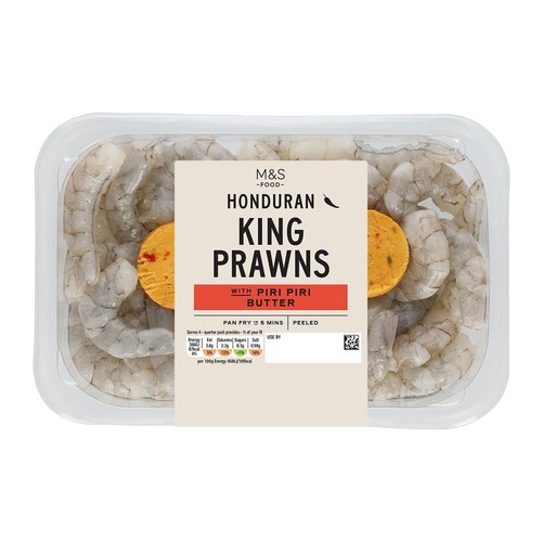 M&S Honduran King Prawns with Piri Piri Butter