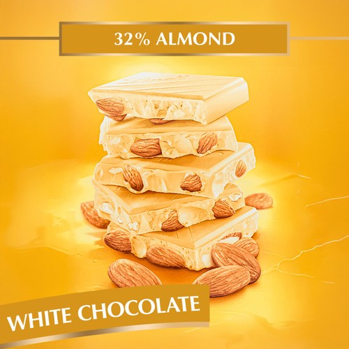 Lindt Les Grandes Almond & White Chocolate Bar