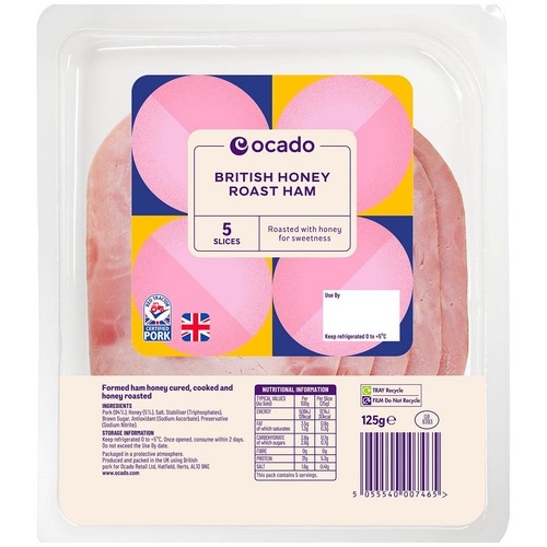 Ocado British Honey Roast Ham 5 Slices