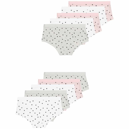 M&S 10P Core Heart Shorts, 8-9Y, Multi