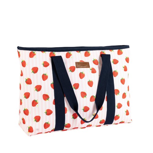 Summerhouse Strawberries & Cream Insulated Shoulder Tote Pink
