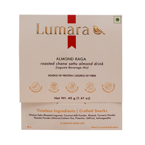 Lumara  Almond Raga roasted chana sattu almond drink
