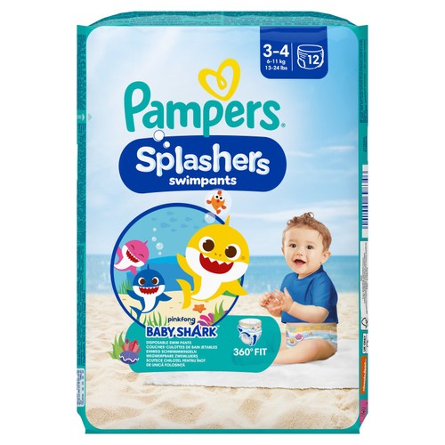 Pampers Splashers Swim Nappies, Size 3-4 (6-11kg)