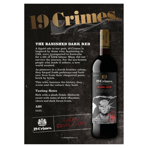 19 Crimes The Banished Dark Red