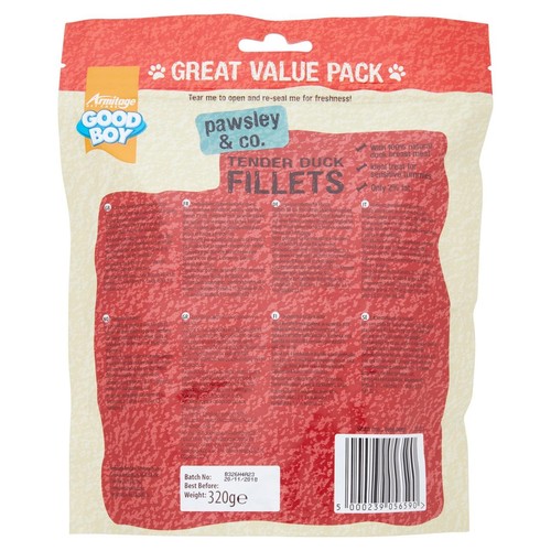 Good Boy Tender Duck Fillets Dog Treats