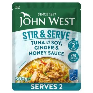 John West Stir & Serve Tuna in Soy,Ginger & Honey Sauce MSC 300g