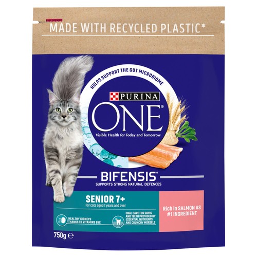 Purina One Senior 7+ Salmon Dry Cat Food