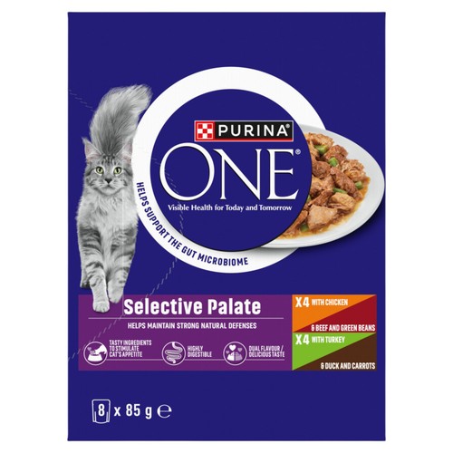 Purina One Mini Fillets Selective Palate Wet Cat Food