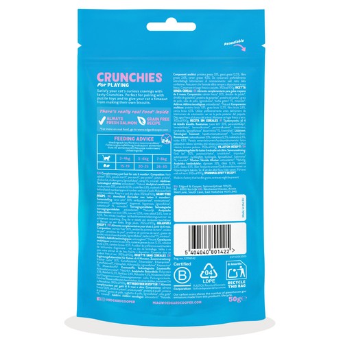 Edgard & Cooper Natural Cat Treat Crunchies with Salmon