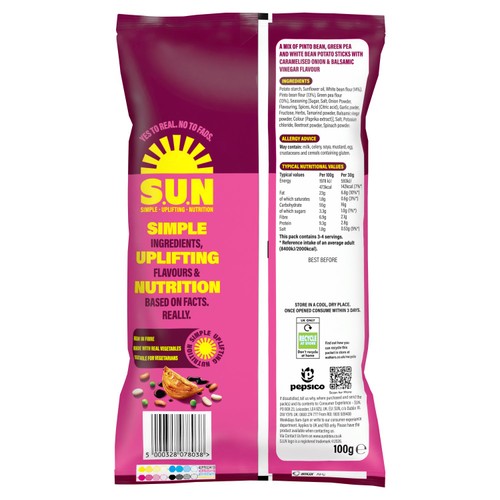SUN Caramelised Onion Sticks Sharing Bag Crisps