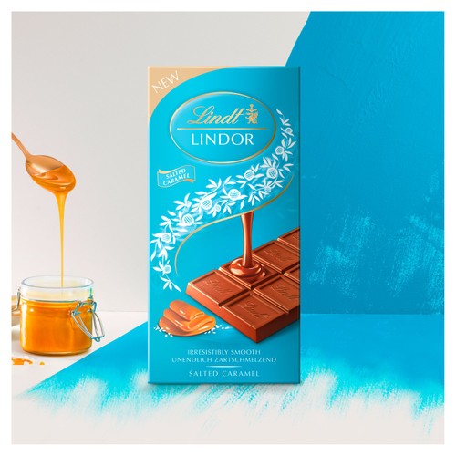 Lindt Lindor Milk Salted Caramel Chocolate Bar