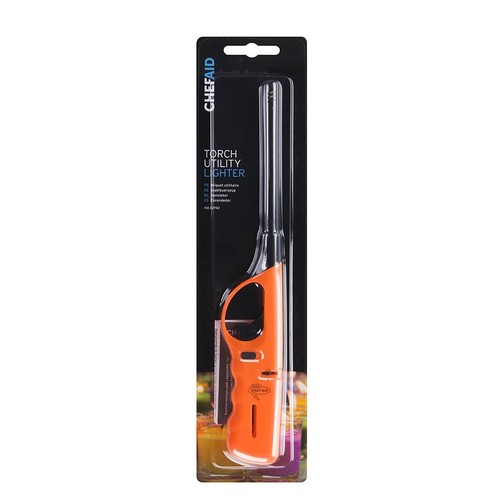 Chef Aid Long Reach Refillable Gas Lighter, Red