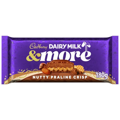 Cadbury Dairy Milk & More Nutty Praline Crisp