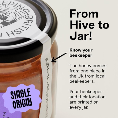 Black Bee Honey British Autumn Heather Honey