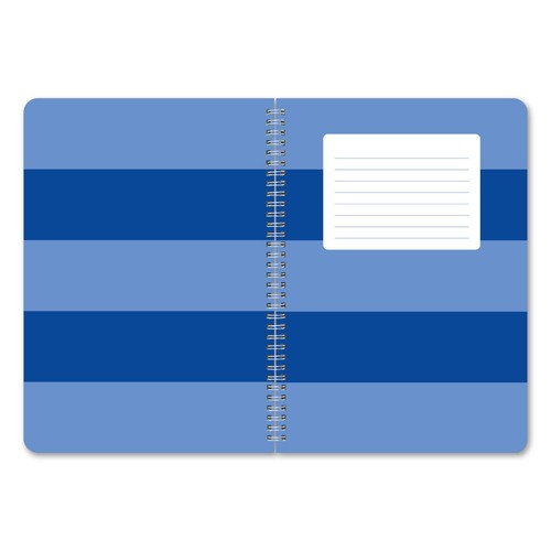 Nuco Nu Stripes A4 Notebook, Blue, 160 pages
