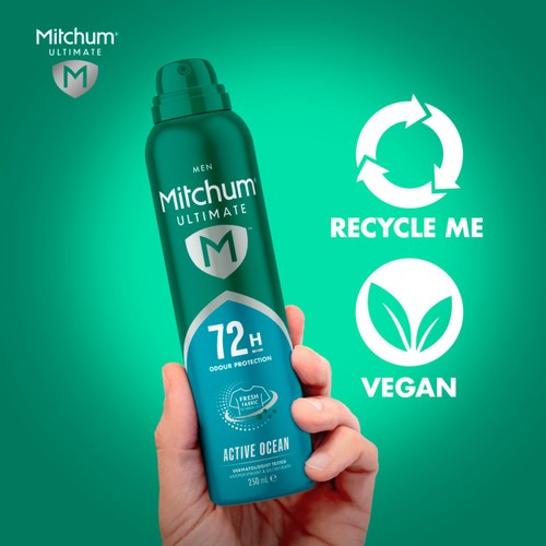 Mitchum Male Ultimate 72HR Anti Perspirant Deodorant Active Ocean